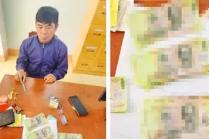 Lên mạng xã hội mua tiền giả về tiêu xài 