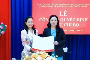 Nữ Chủ nhiệm trẻ nhất làm Bí thư Chi bộ Ủy ban về người Việt Nam ở nước ngoài TP.HCM