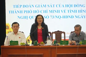 Chủ tịch HĐND TP.HCM Nguyễn Thị Lệ chủ trì buổi giám sát với UBND TP Thủ Đức.