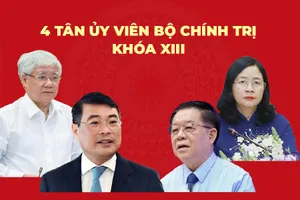 Infographic: 4 tân Ủy viên Bộ Chính trị khóa XIII
