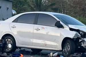 1 cán bộ trại giam đóng ở Khánh Hòa gây tai nạn, trong hơi thở có nồng độ cồn