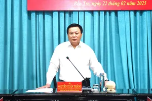 Đoàn kiểm tra Trung ương công bố quyết định kiểm tra Ban Thường vụ Tỉnh ủy Bến Tre