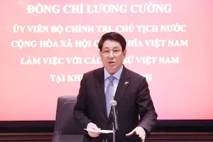 Chủ tịch nước Lương Cường làm việc với các Đại sứ Việt Nam tại các nước châu Phi