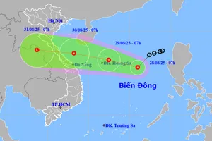 2 ngày tới, áp thấp nhiệt đới vào vùng biển Nghệ An – Đà Nẵng