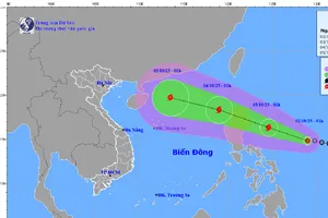 Áp thấp nhiệt đới sắp vào Biển Đông, mạnh lên thành bão 