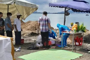 Tài xế cùng xe ben rơi xuống biển tử vong tại Cảng Tiên Sa