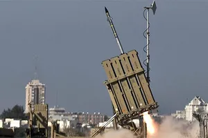 Israel: "Vòm sắt" ngăn chặn thành công 2 tên lửa phóng từ dải Gaza