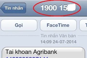 Cảnh báo chiêu giả tin nhắn chuyển khoản ngân hàng để lừa đảo