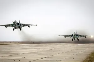 Nhìn gần cường kích Su-25SM Nga tập trận ở Viễn Đông