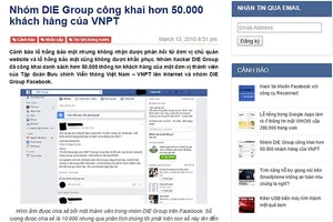 Công bố nguyên nhân lộ thông tin 10.000 khách hàng của VNPT