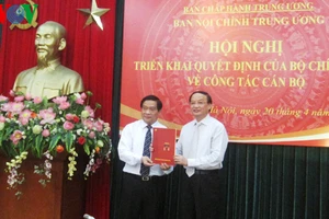 Nhân sự mới Ban Nội chính Trung ương