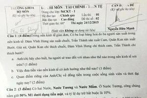 Đưa người nổi tiếng thích chuối, bưởi vào... đề thi