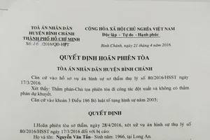 Tòa Bình Chánh hoãn xử vụ Xin Chào vì thẩm phán bận đột xuất