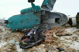 Trực thăng rơi ở Nga, 19 người thiệt mạng