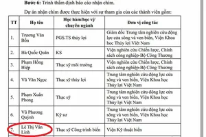 Vụ nhận chìm bùn, cát: Nhà khoa học thứ 3 bị mạo danh