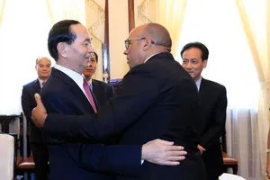 Chủ tịch nước Trần Đại Quang tiếp đại sứ Cuba sáng 28-8