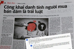 Đề nghị xử lý việc đăng hình ảnh người mua dâm