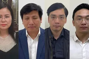 Bốn bị can tại Cục Lãnh sự Bộ Ngoại giao bị bắt tạm giam. Ảnh: CACC