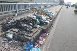 Cầu Tham Lương bẩn quá!