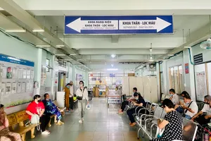 Khoa Thận - Lọc máu BV Nguyễn Tri Phương. Ảnh: THẢO PHƯƠNG 