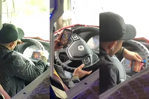 Chế tài nào cho tài xế vừa chơi game vừa lái xe?