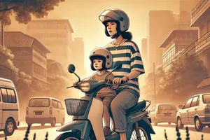 Trẻ em mấy tuổi được chở ngồi phía trước xe máy?