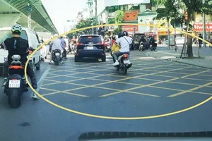 Vạch mắt võng là gì, dừng xe trên vạch có bị phạt?