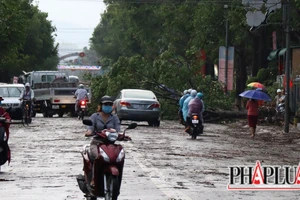 Lốc xoáy làm nhiều căn nhà ở huyện Cát Tiên bị tốc mái