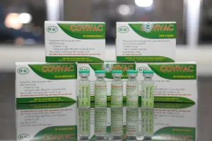 Vaccine Covivac do Viện Vaccine và sinh phẩm y tế. Ảnh: LT