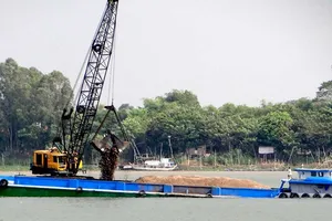 Nạo vét cát, sỏi không đúng vị trí sẽ bị xử phạt 50 triệu đồng