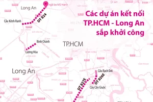 Sắp khởi công hàng loạt tuyến đường kết nối TP.HCM - Long An