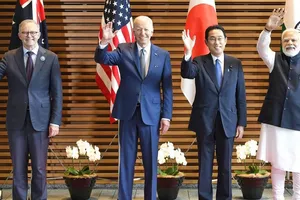 Thượng đỉnh 'Bộ tứ kim cương' bàn an ninh và tự do hàng hải