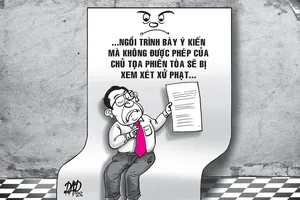 Xử phạt luật sư ngồi trình bày ý kiến: Nên làm rõ 