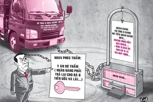 Gian nan đòi lại tiền mua xe đang thế chấp tại ngân hàng