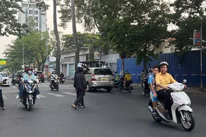 Nhiều người bị phạt vì đi bộ sai luật