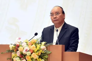 Thủ tướng Nguyễn Xuân Phúc phát biểu tại Hội nghị. Ảnh: VGP