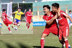U-21 Đồng Tháp (ảnh nhỏ) khó có cơ hội vào chung kết trước ứng viên vô địch U-21 Viettel.