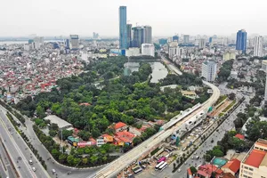 Dự án tuyến đường sắt đô thị Nhổn - ga Hà Nội. Ảnh: Facebook MRB