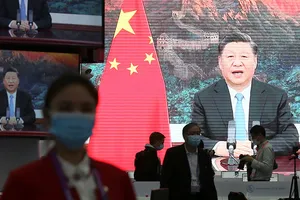 Chủ tịch Trung Quốc Tập Cận Bình phát biểu trong kỳ họp thứ 75 của Đại hội đồng Liên Hợp Quốc hồi tháng 9.