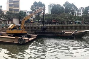 Kênh Nhiêu Lộc - Thị Nghè được nạo vét, khơi thông.
