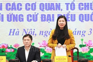 Hà Nội: Giới thiệu 59 người ứng cử đại biểu Quốc hội