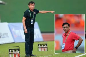 Chia tay B. Bình Dương không lâu thì chính HLV Phan Thanh Hùng (ảnh lớn) thay HLV  Lê Huỳnh Đức dẫn dắt SHB Đà Nẵng.