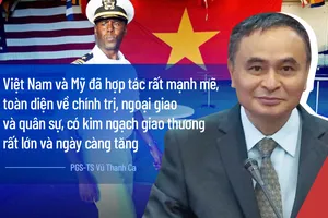 Phó Tổng thống Mỹ Kamala Harris phát biểu tại buổi họp báo chiều 26-8.