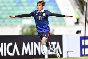 Chan Vathanaka, ngôi sao sáng của đội tuyển Campuchia.