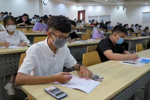 Thí sinh dự thi đánh giá năng lực đợt 1 năm 2021 của ĐH Quốc gia TP.HCM.