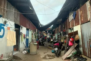 Một dãy trọ cho công nhân ở phường An Lạc A, quận Bình Tân, TP.HCM.