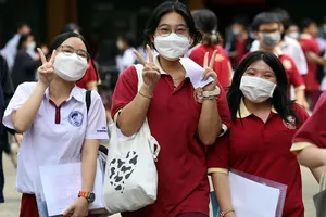 Thí sinh thi tốt nghiệp THPT tại TP.HCM.