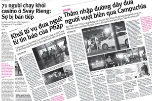 Điều tra của báo Pháp Luật TP.HCM và các bài báo có thông tin liên quan đến việc đưa người qua Campuchia làm “việc nhẹ lương cao” trong tuần qua.