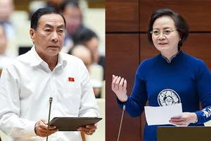 Đại biểu Phạm Văn Hòa (Đồng Tháp) chất vấn và Bộ trưởng Bộ Nội vụ Phạm Thị Thanh Trà trả lời về việc cán bộ, viên chức bị kỷ luật.