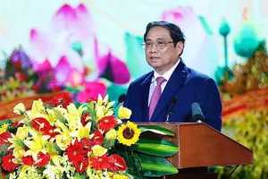 Thủ tướng Chính phủ Phạm Minh Chính phát biểu tại lễ kỷ niệm 100 năm ngày sinh Thủ tướng Chính phủ Võ Văn Kiệt.